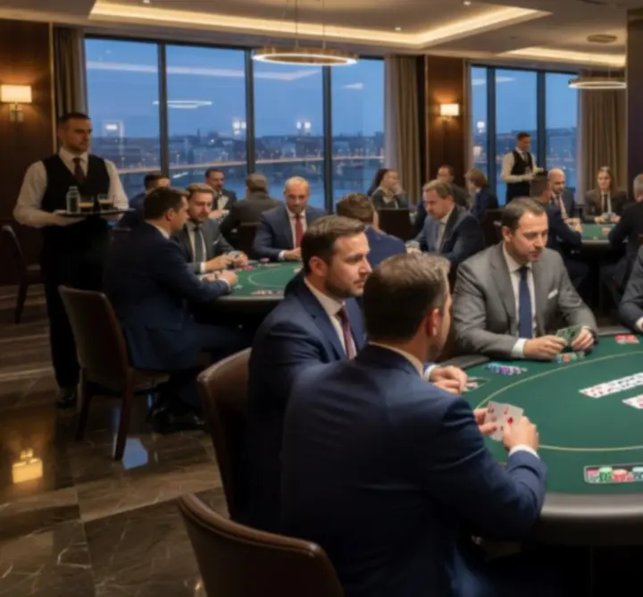Céges pókerbajnokság elegáns környezetben