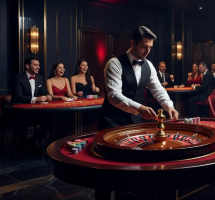 Rulett és blackjack kaszinó zóna